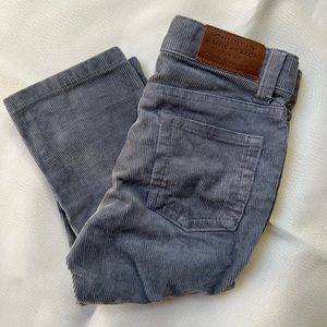 Janie & Jack Gray Corduroy Jeans